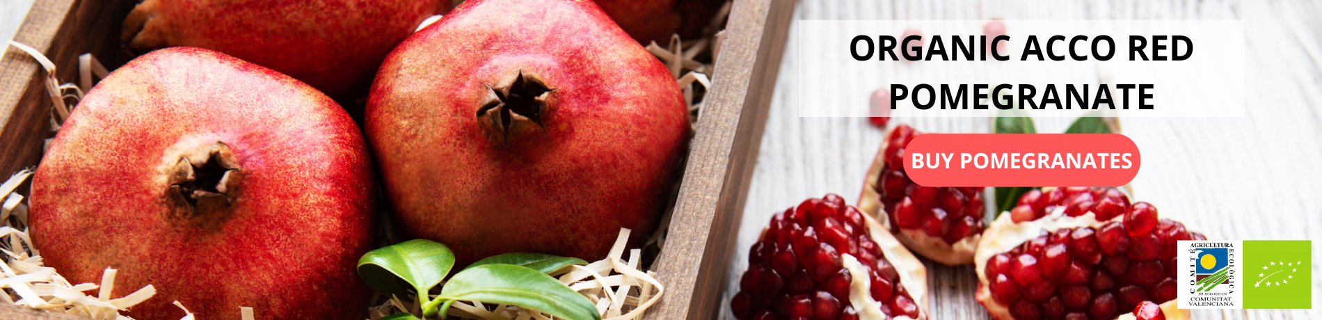 Organic pomegranates – Grown in our own ecological fields in Spain